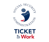 Logo for the Social Security Administration's Ticket to Work initiative